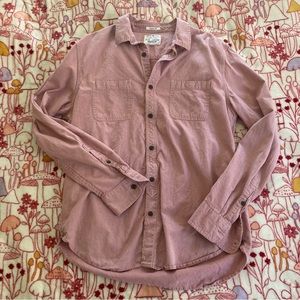 Lucky Brand Men’s Dusty Rose Button Up Shirt Sz Large